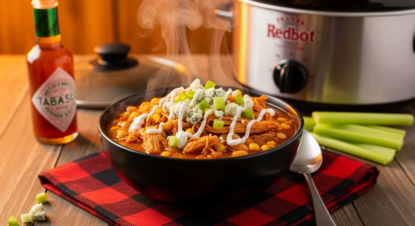 Buffalo Chicken Chili Crockpot Recipe