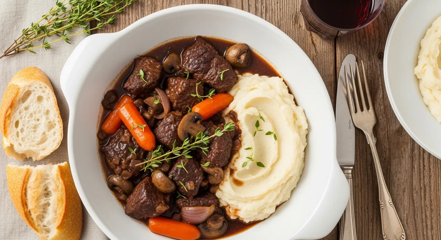 Crockpot Beef Bourguignon Recipe