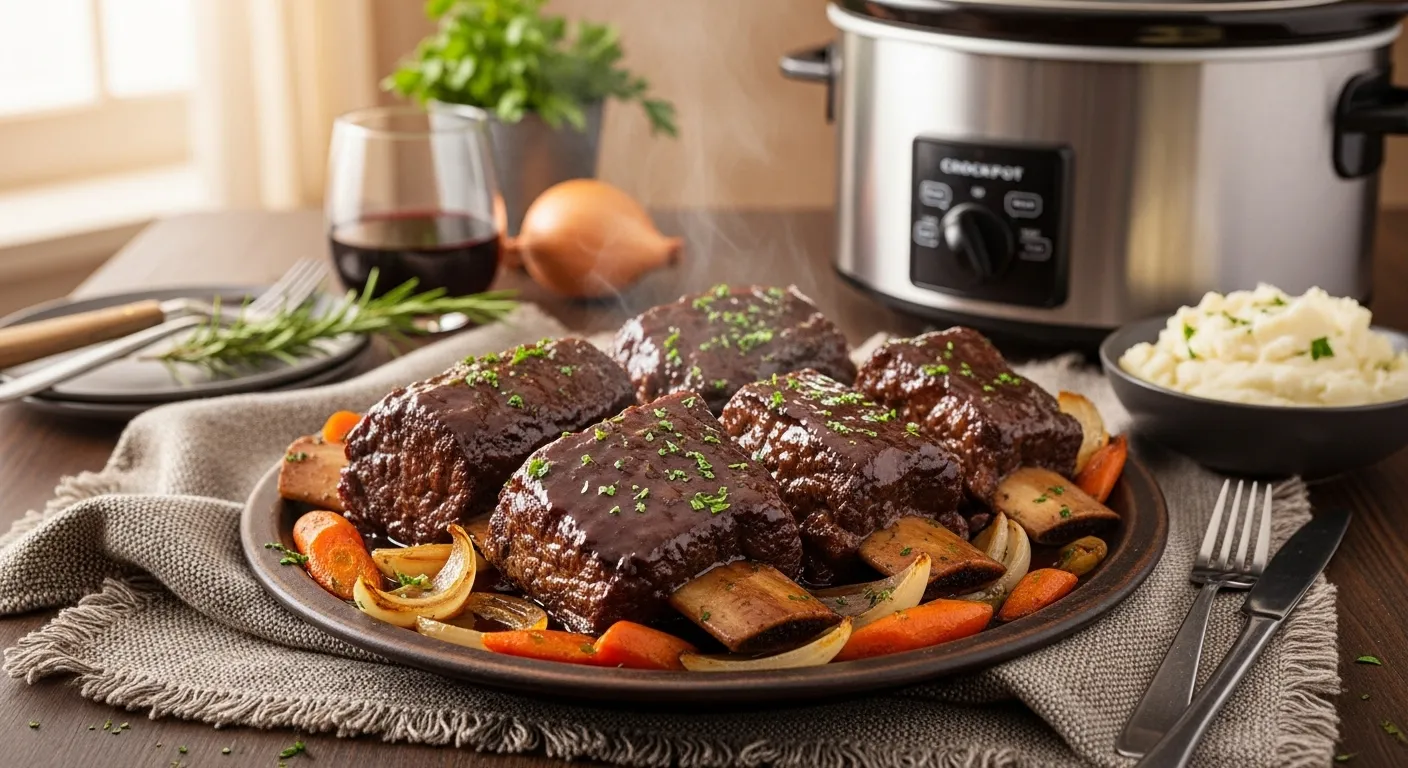 Crockpot Beef Short Ribs dish