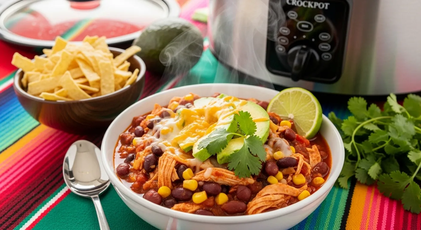 Crockpot Chicken Taco Chili