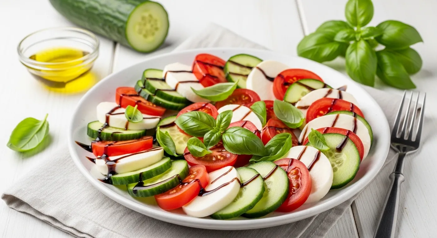 Cucumber Caprese Salad