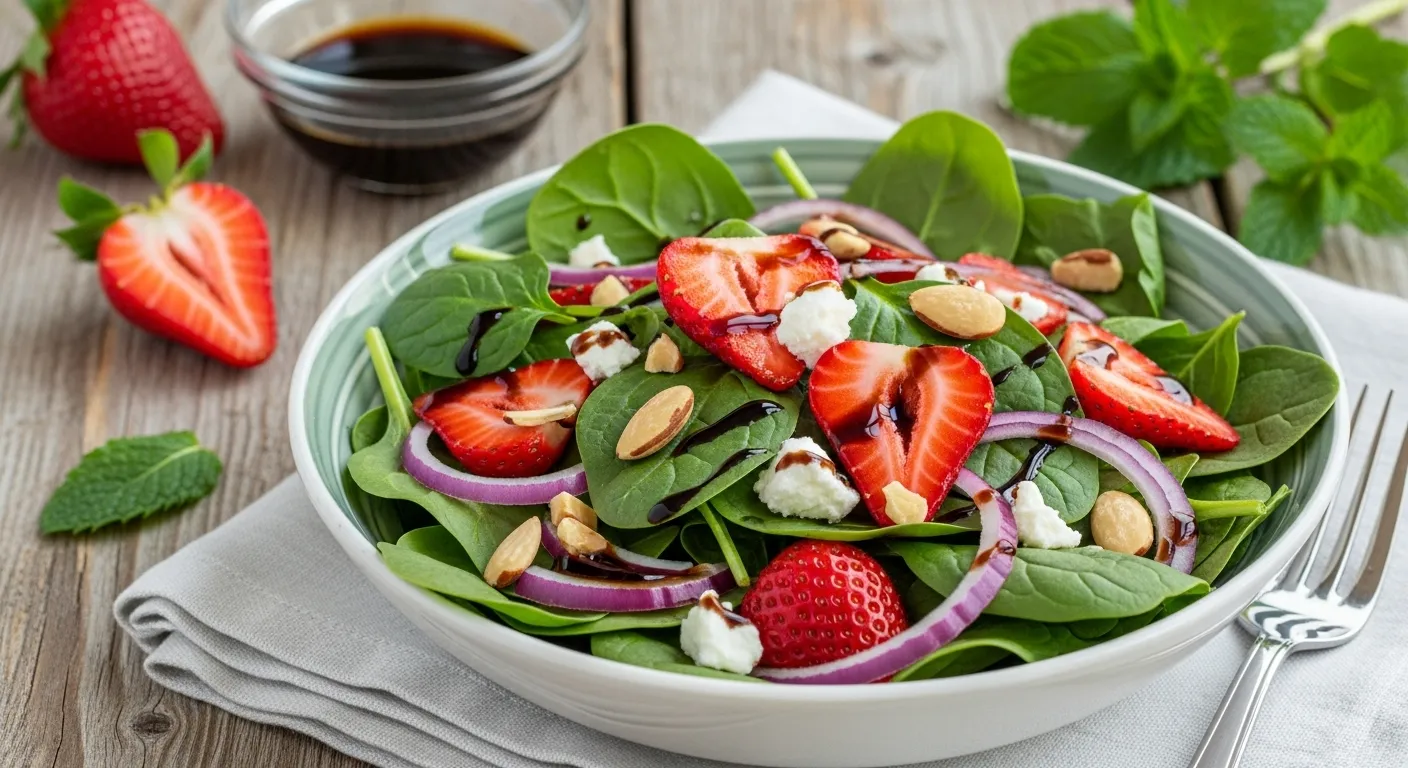 Strawberry Spinach Salad