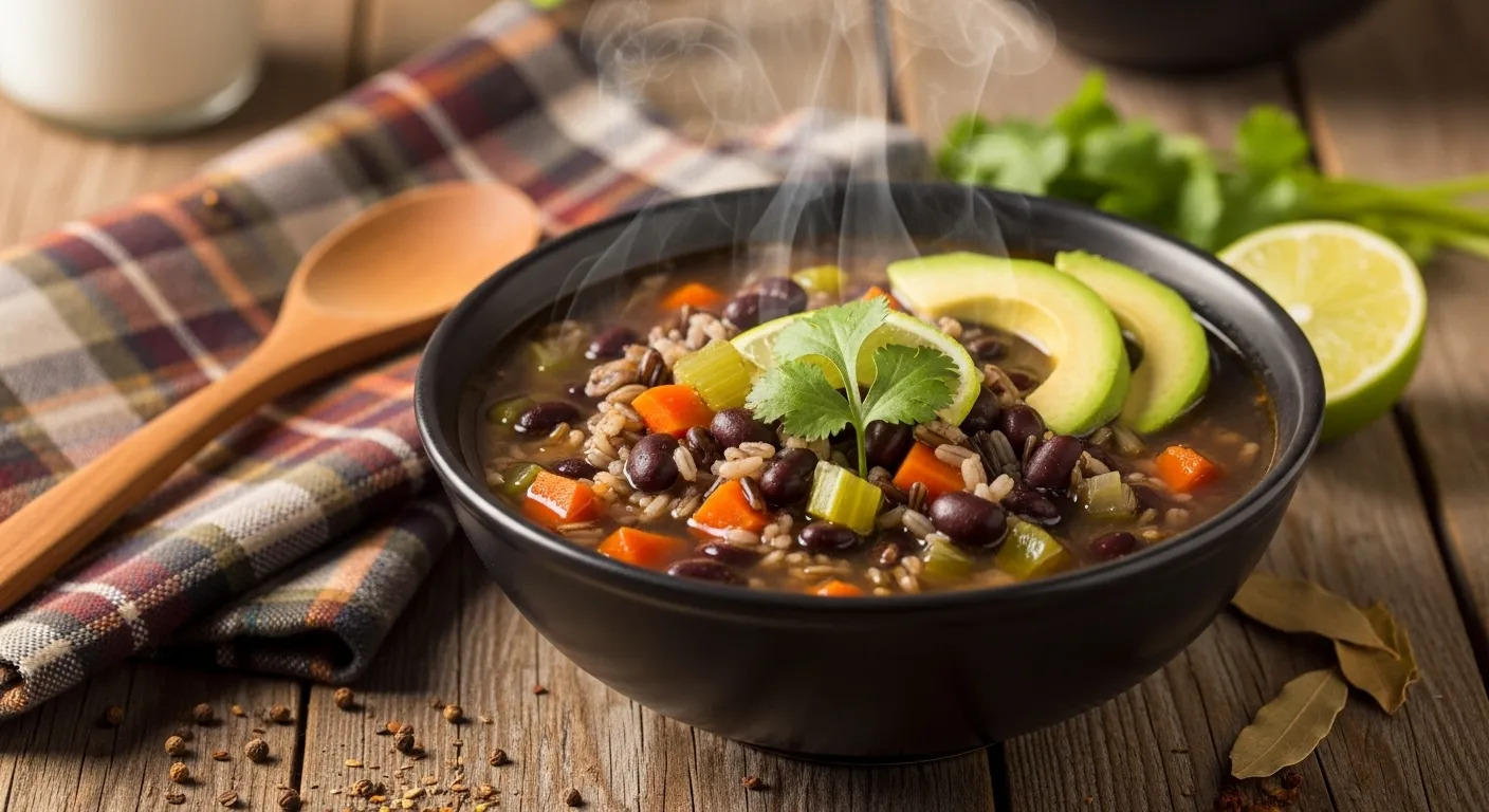Black Bean and Wild Rice Soup