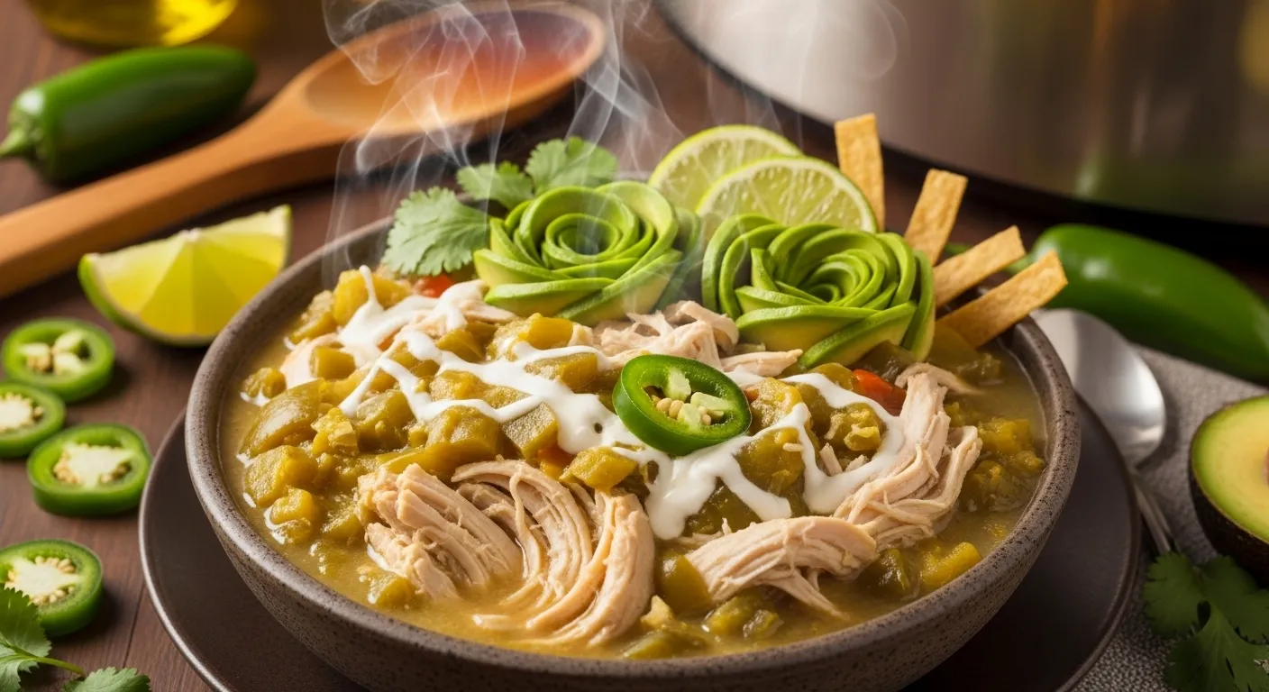 Crockpot Green Chili Chicken