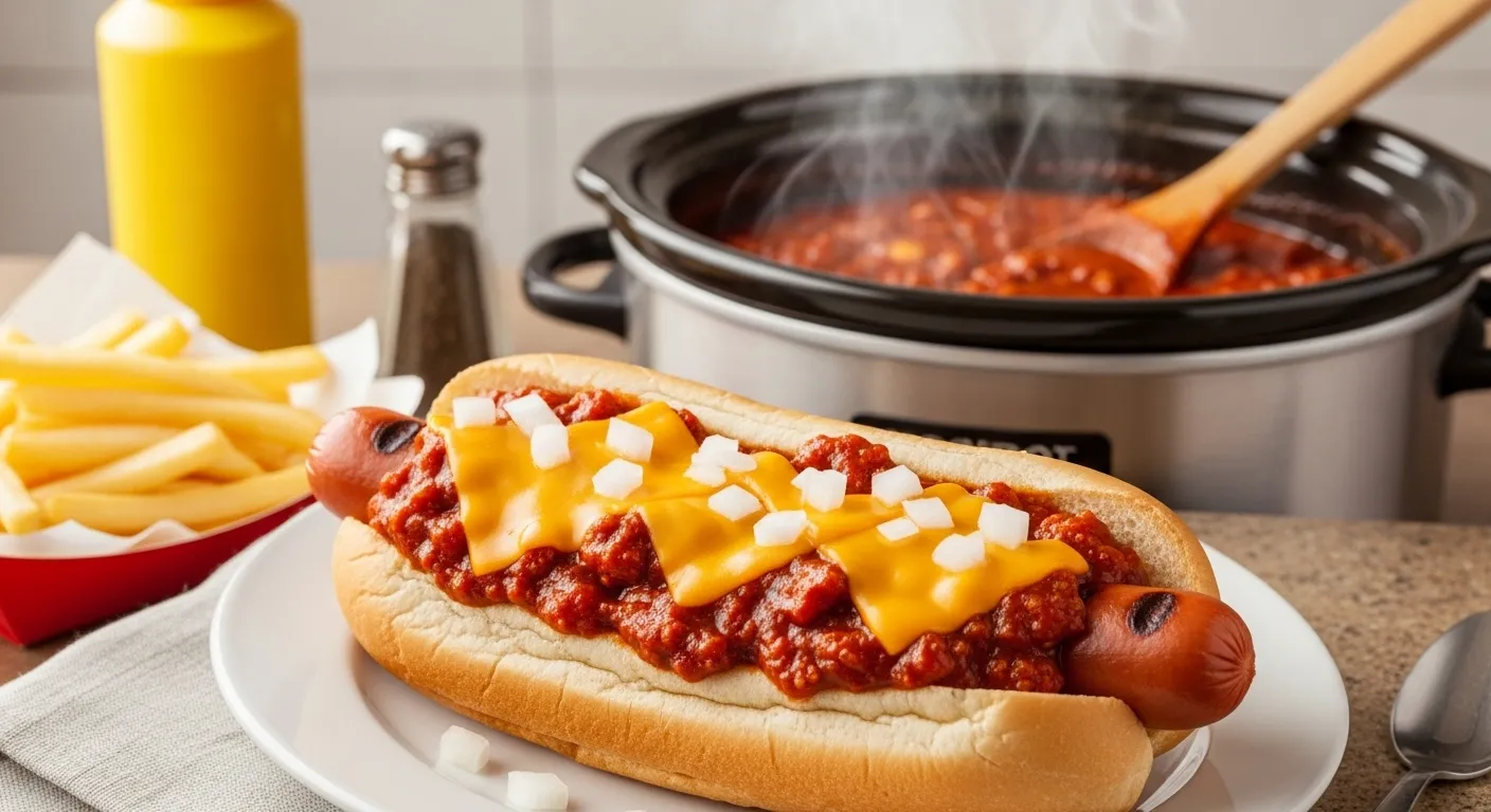 Crockpot Hot Dog Chili
