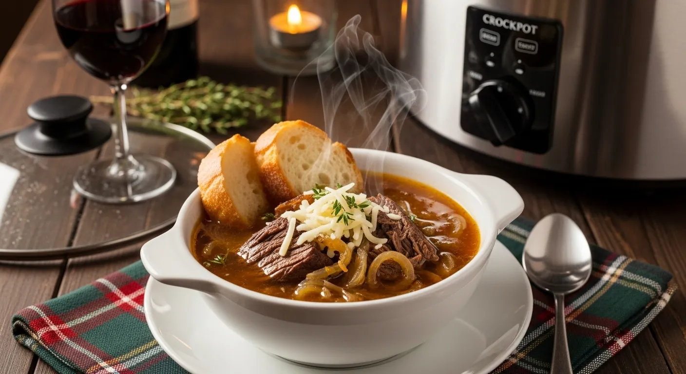 Deer Roast Crockpot Onion Soup