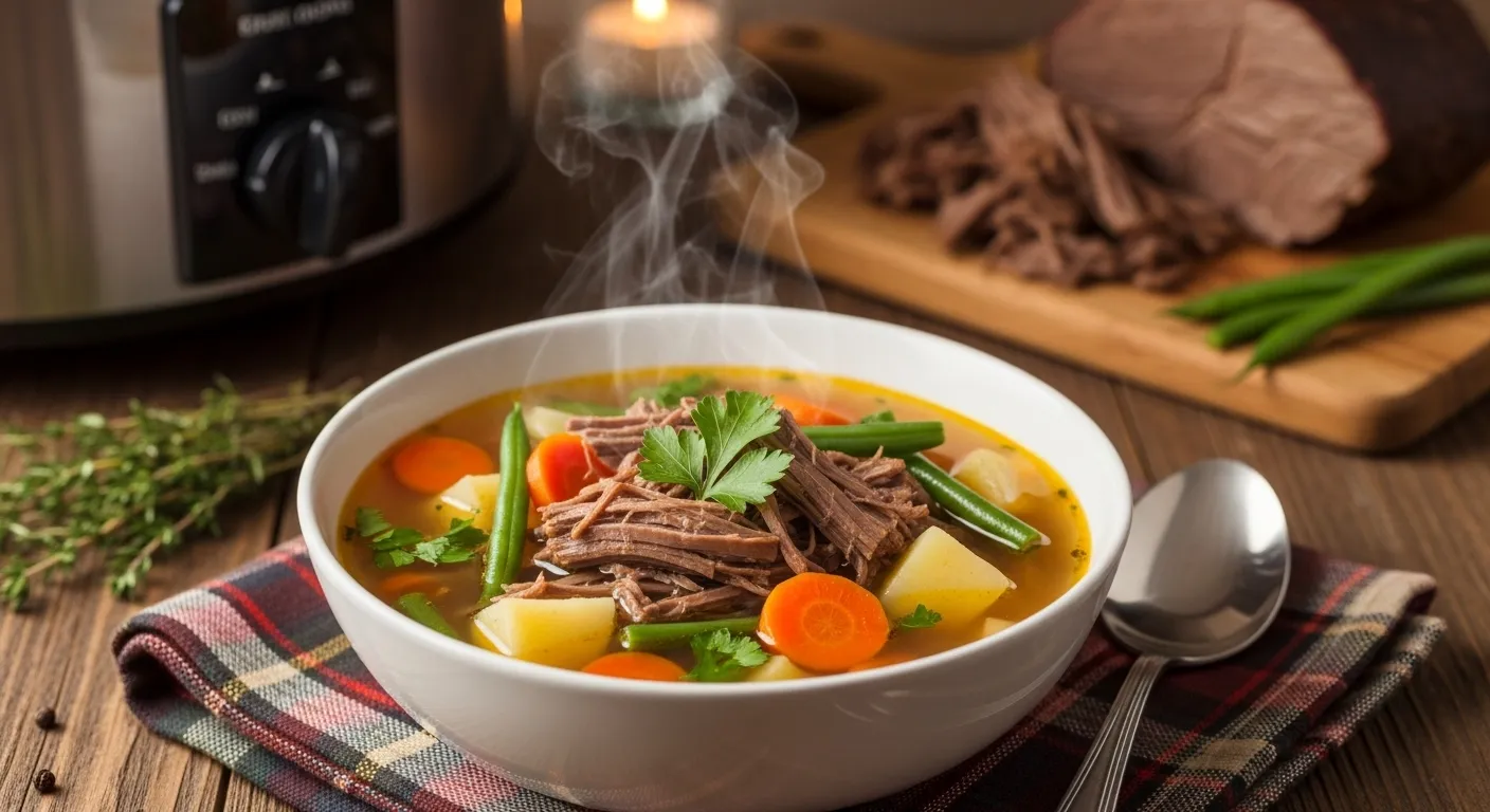 Deer Roast Vegetable Soup