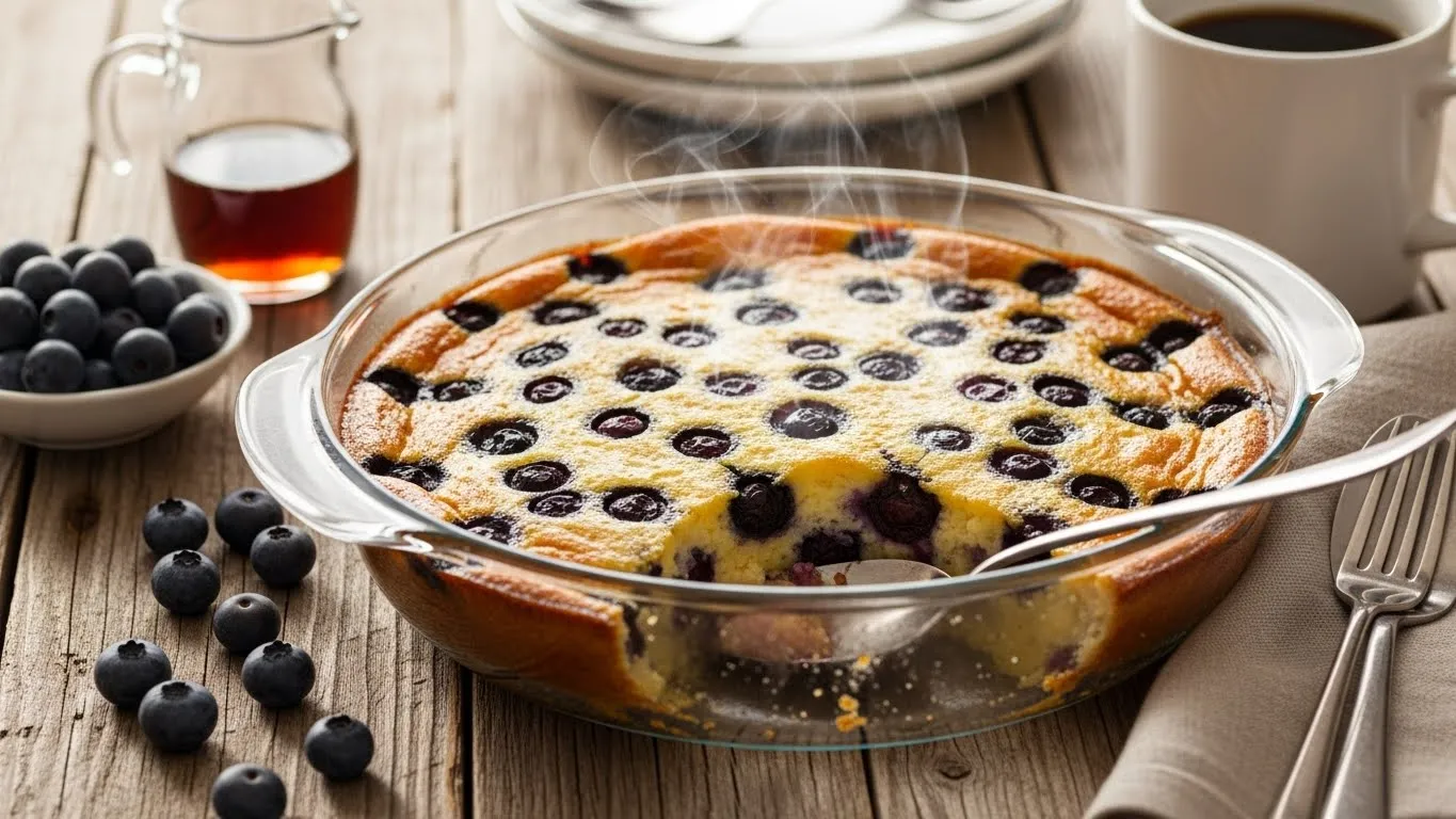 Blueberry breakfast casserole
