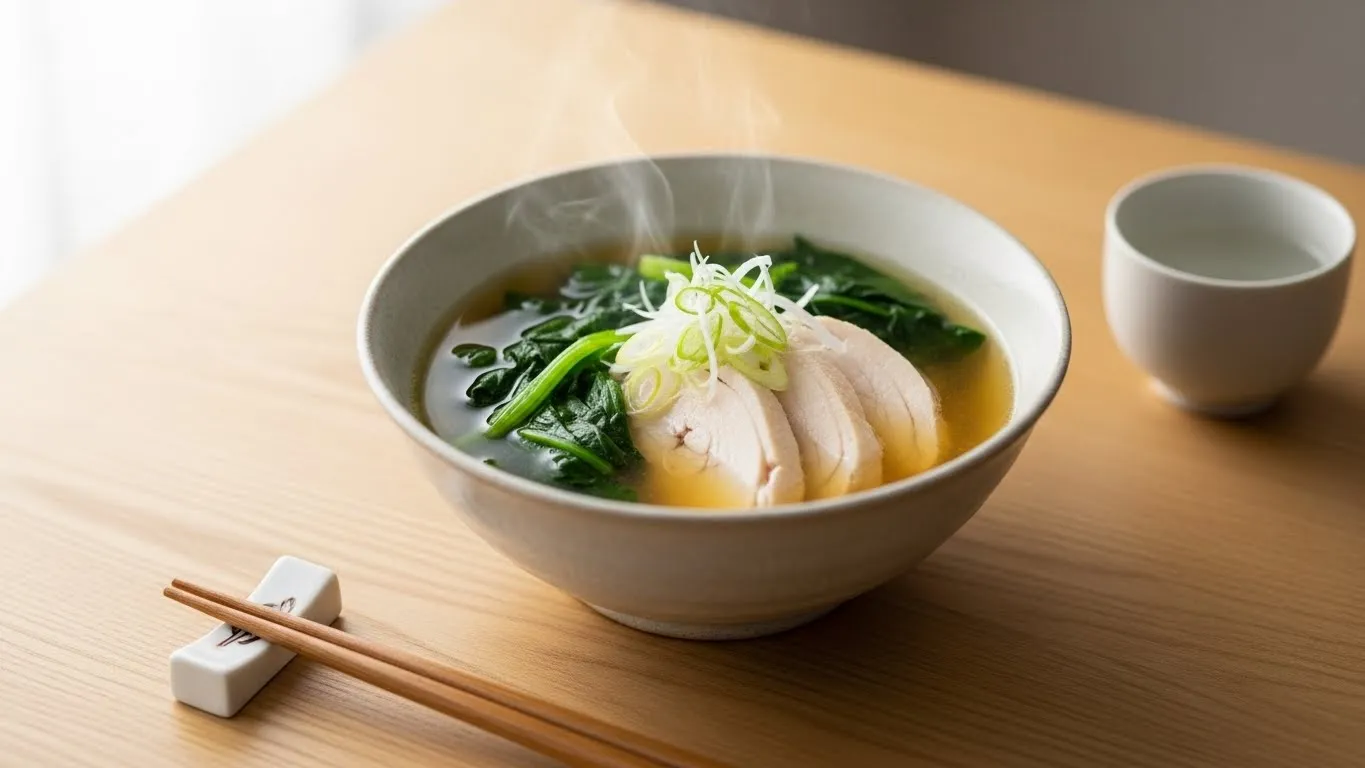 Chicken miso soup
