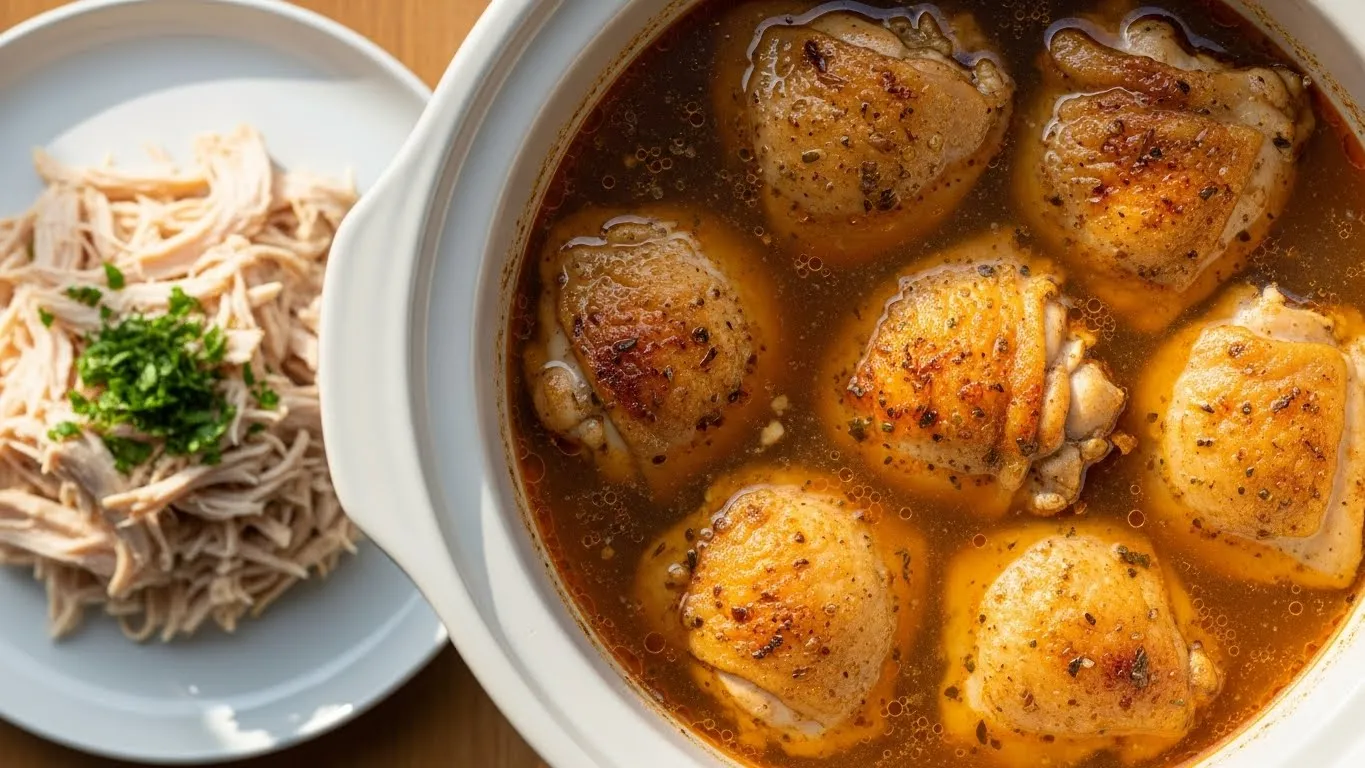 Crockpot Chicken Thighs (Juicy, Tender & Full of Flavor)