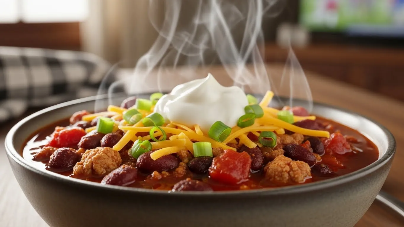 Crockpot turkey chili