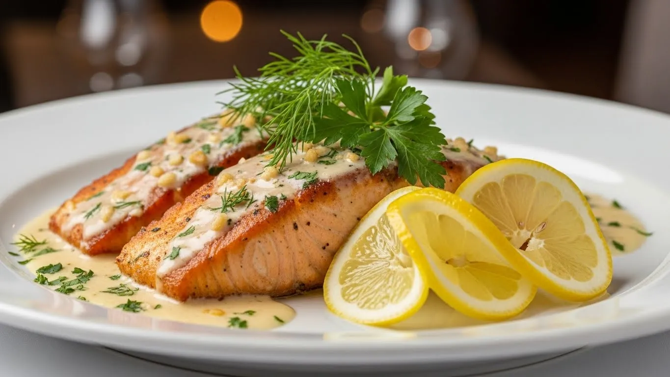 Salmon With Sauce recipe