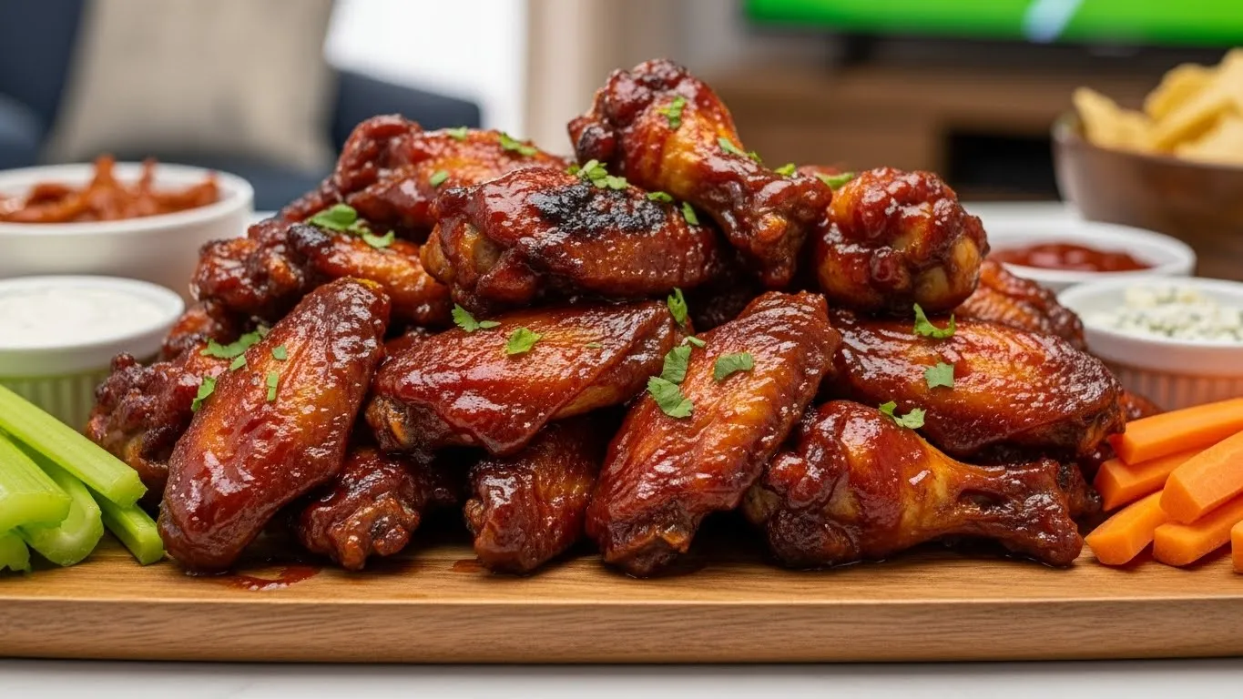 Slow cooker BBQ chicken wings