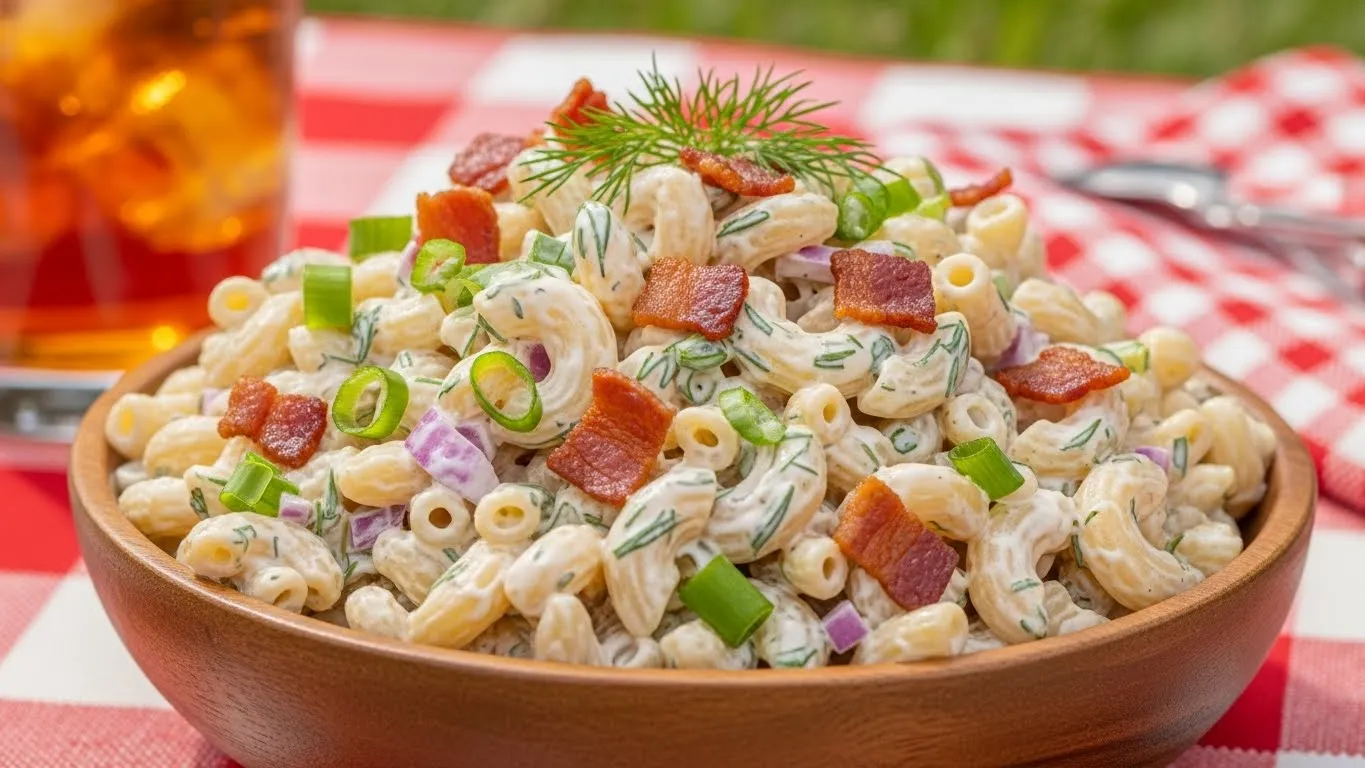 bacon ranch macaroni salad