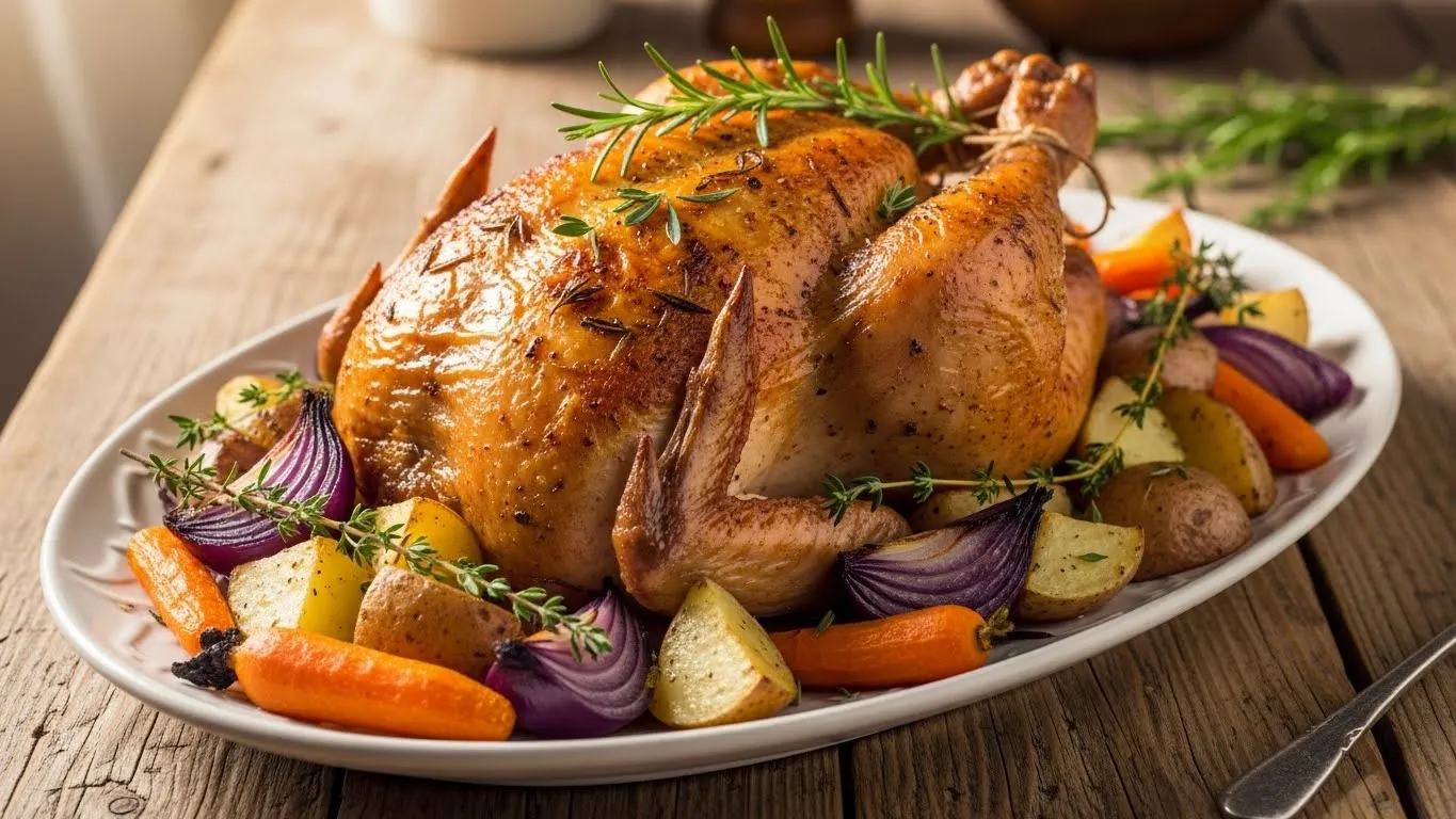 chicken roast dinner recipe