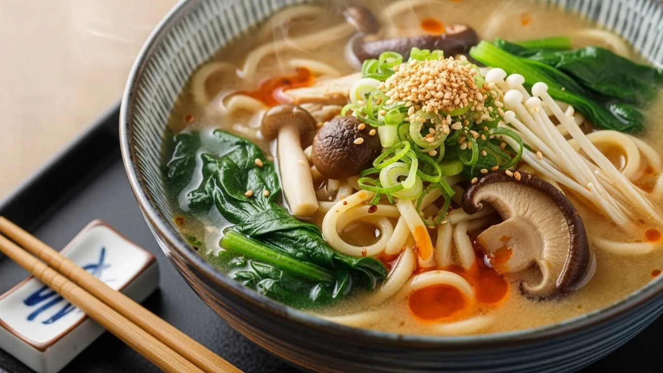 miso soup with noodles