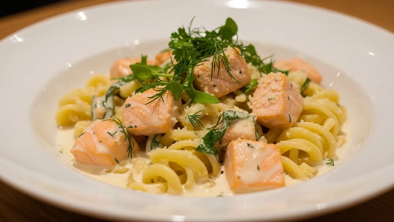 salmon with pasta recipe