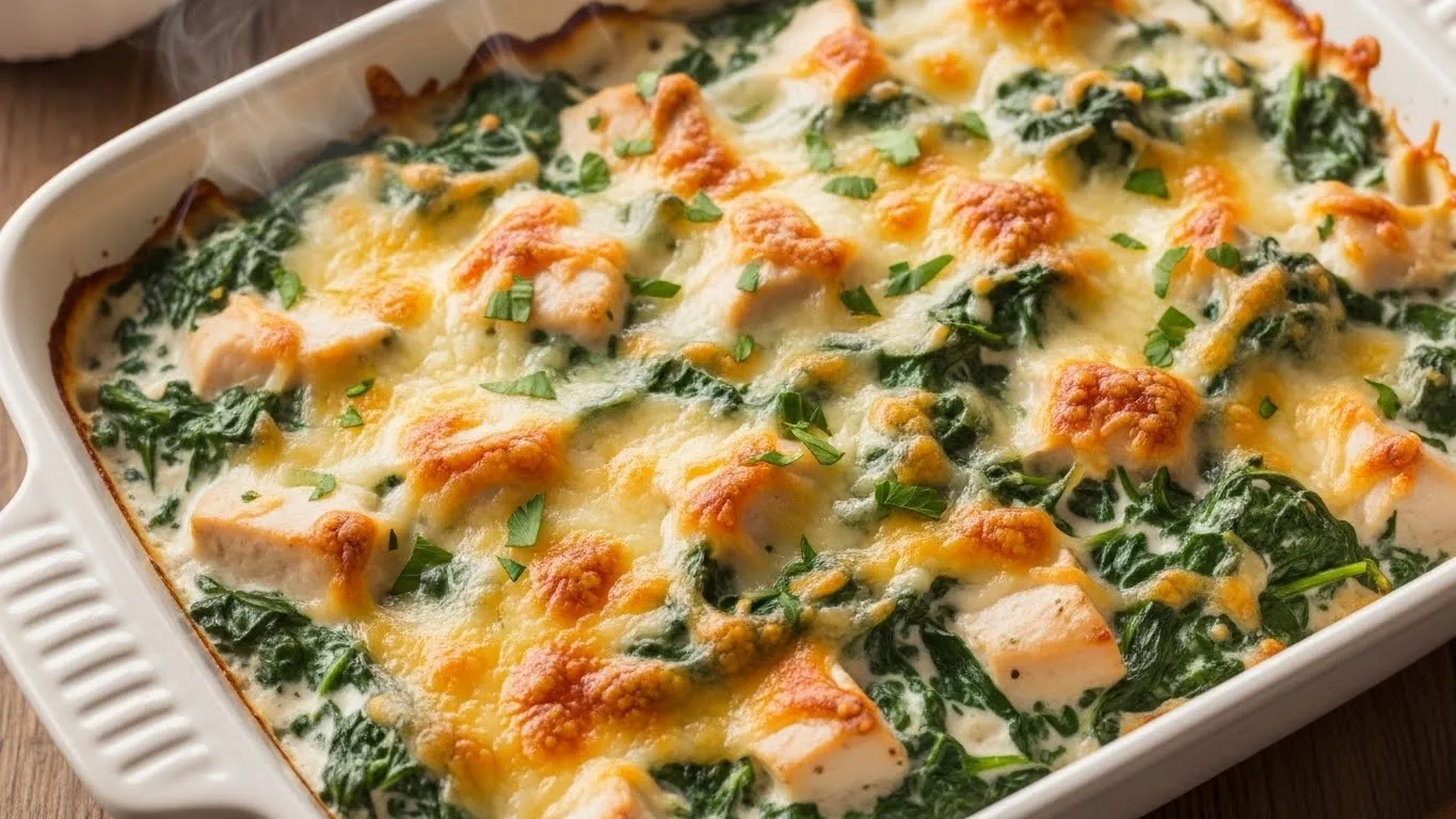 spinach chicken casserole