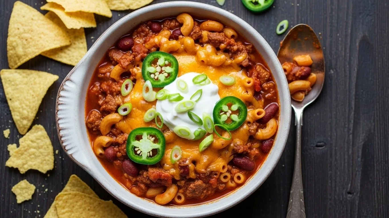 warm and cheesy leftover chili recipe