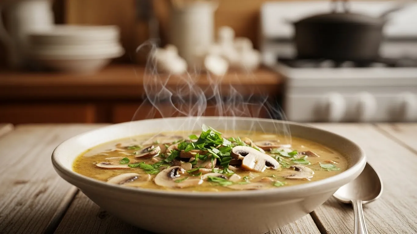 Crockpot Mushroom Soup Recipe