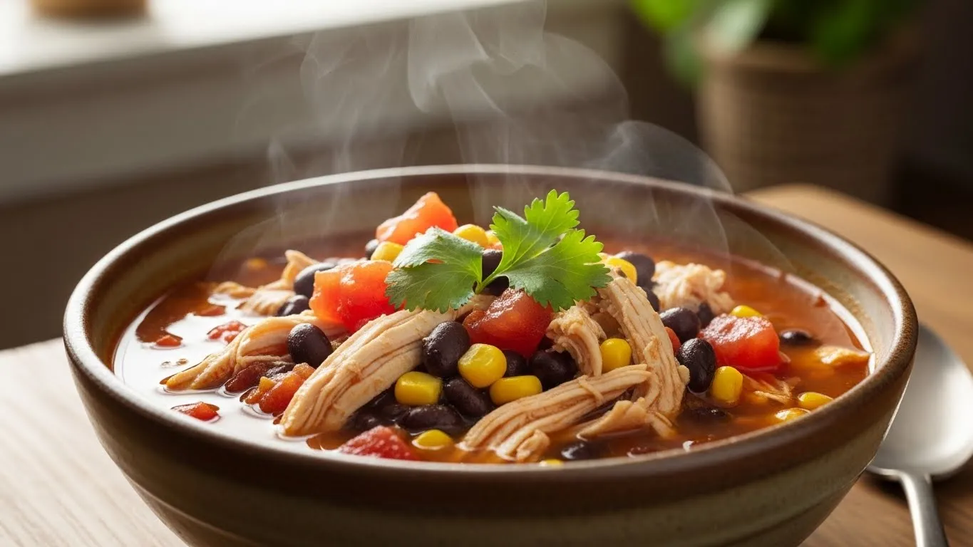 Southwest chicken soup