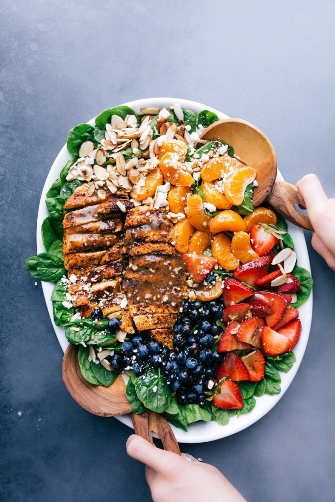 Spinach Chicken Salad (Fresh, Hearty, and Dinner-Worthy)