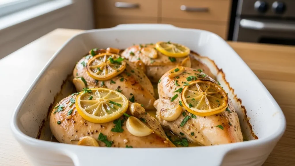 lemon garlic baked chicken