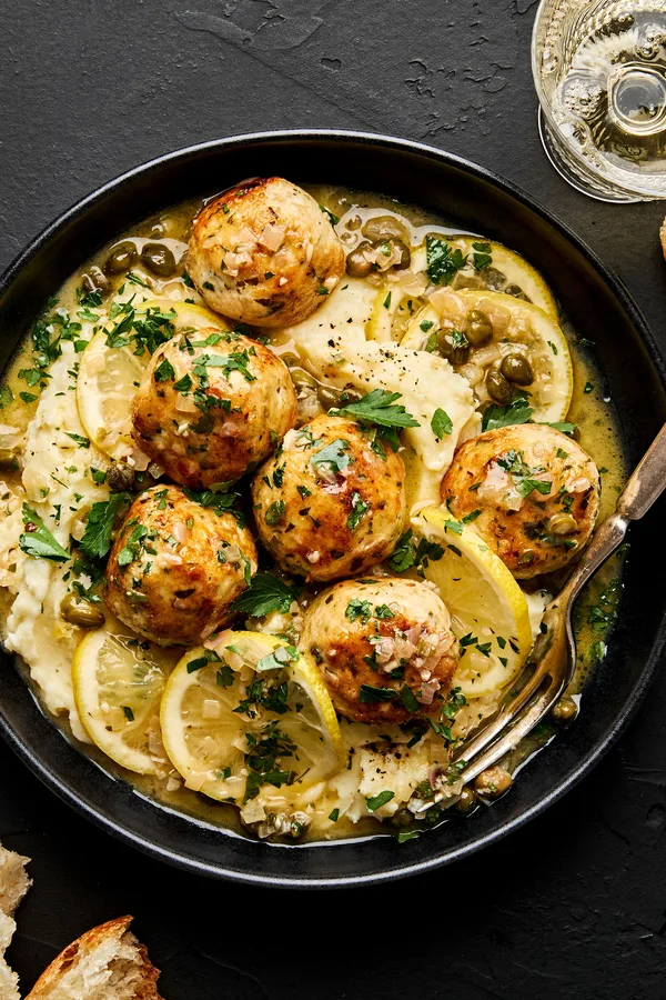 Chicken Piccata Meatballs