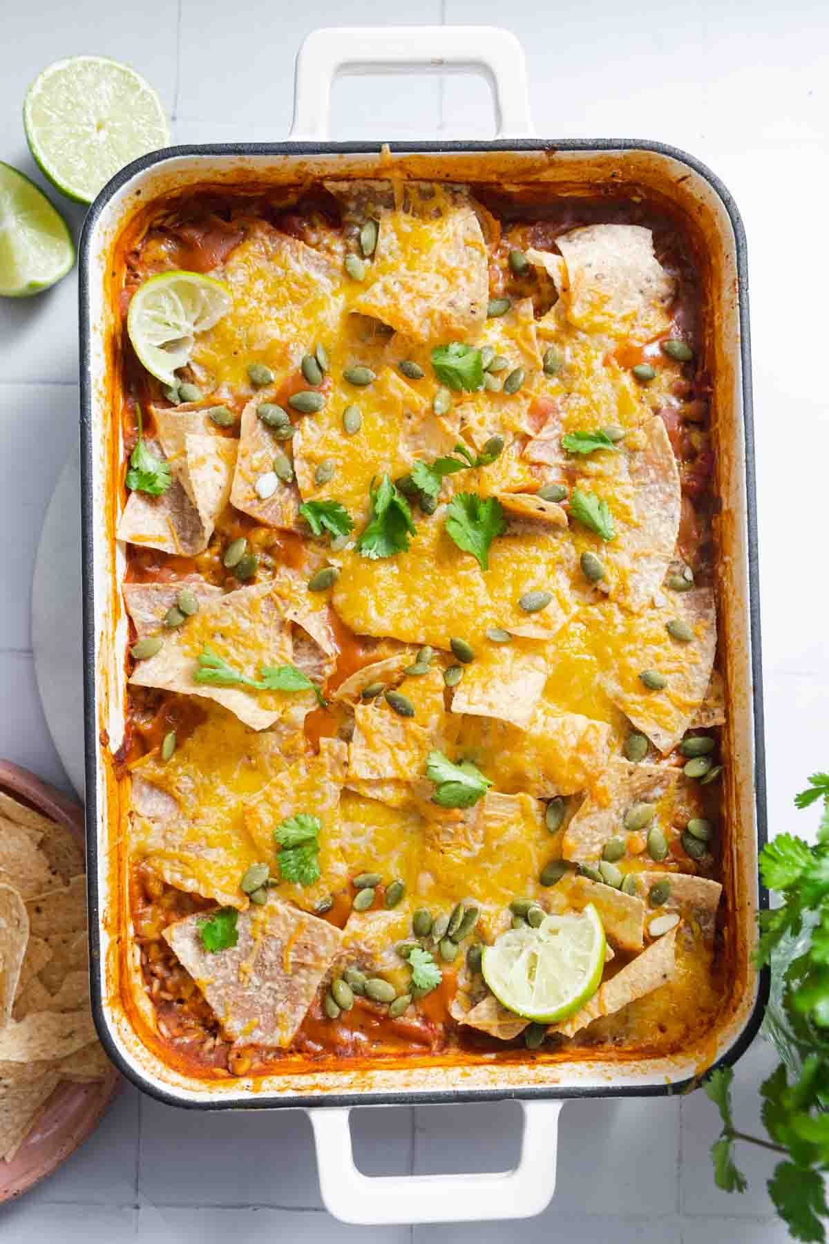 Vegetarian Taco Casserole (Easy, Cheesy & Flavor-Packed Dinner)