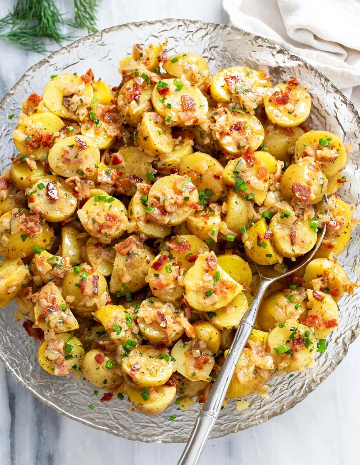 German Potato Salad (Warm, Tangy & Full of Flavor)